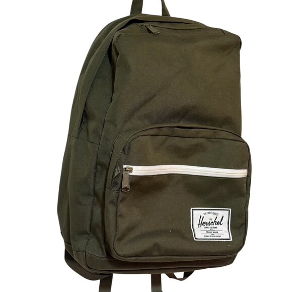 Herschel Pop Quiz Backpack, Green/White, Classic 22L - Picture 1 of 12